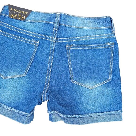 GIRL VIGOSS STRETCH DENIM SHORTS SZ 14 - Picture 5 of 11